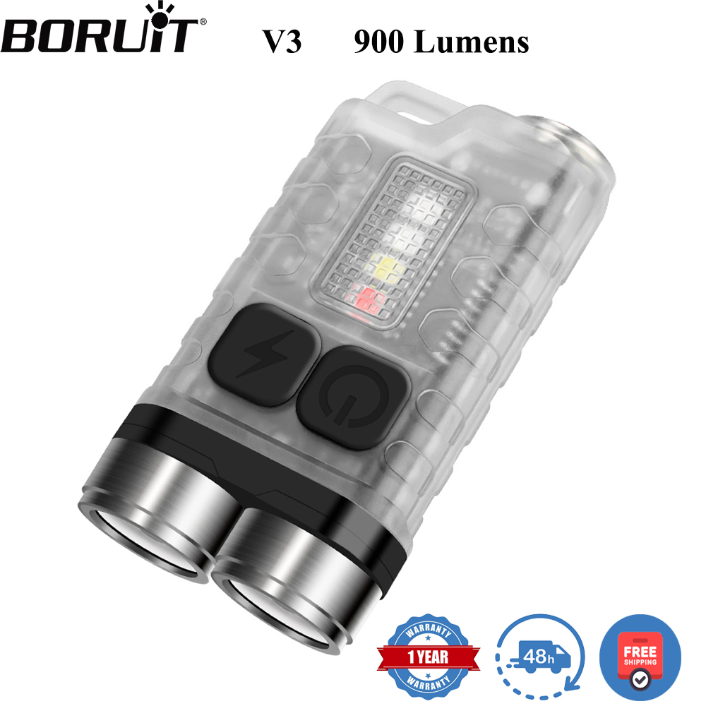 Fishing Kit Compact - BORUiT V3 LED Latarka Brelok Przenośna