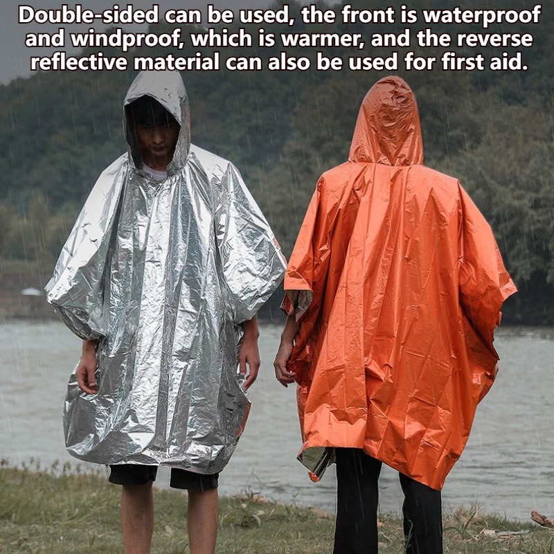 1-10 SZT. Awaryjne ponczo prze – Emergency Poncho Rain recenzja i cena